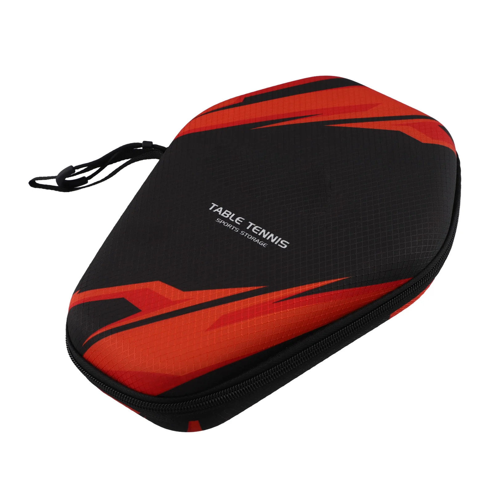 Table Tennis Paddle Storage Bag with EVA Hard Shell Secure Elastic Band and Hand Strap Large Capacity for 2 Rackets and Balls