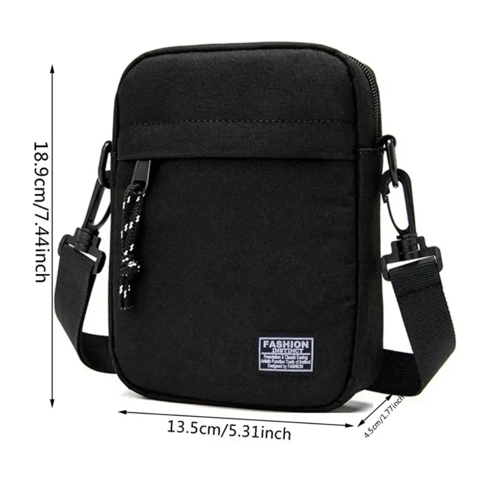 Shoulder Bag Oxford Cloth Casual Men's Satchel Small Square Bag Fashion Diagonal Crossover Hand Machine Women's Handbags Luggage image 3