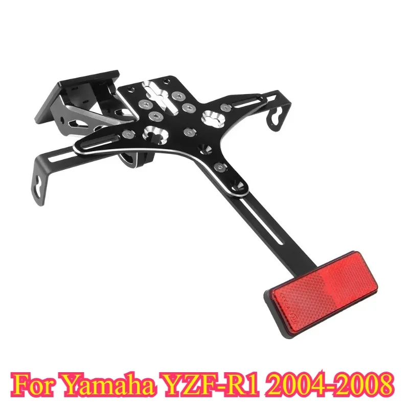 

For Yamaha YZF-R1 2004-2008 Motorcycle Tail License Plate Holder Frame Replacement Rear Fender Eliminator with Signal Light
