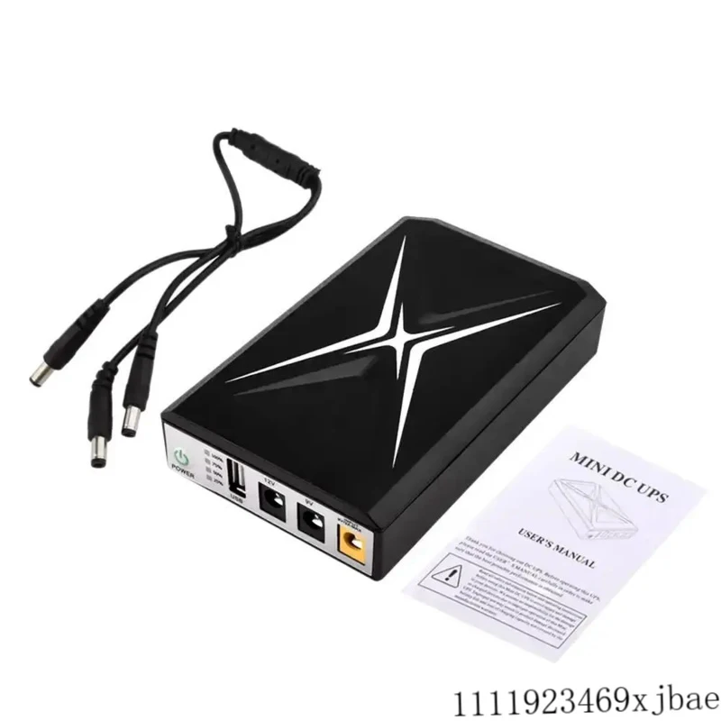 

10400mah Uninterruptible Power Supply DC9V / 12V USB 3-Way Output Backup Power Supply For Cell Phone Router Fast Charging