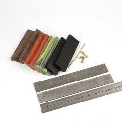 Damascus Knife Making DIY Kit Handmade Knives Kit Include Knife Steel  Blank, bolts,Handle Scales Knife Making Kit Supplies