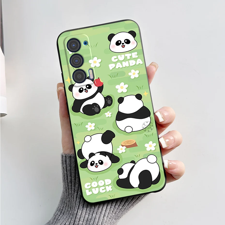 Case For Motorola Edge (2021) / Edge 5G UW (2021) Phone Cases Cute Cat Cartoon Silicon Soft Back Cover For MOTO Edge 2021 XT2141