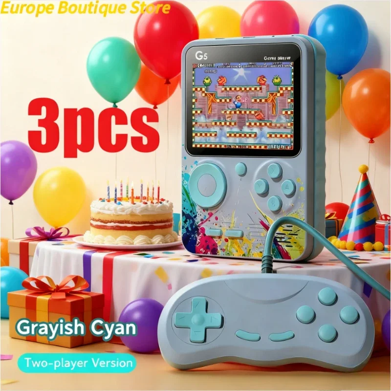 

Мини-ручные игровые консоли, 8-битные 3,0-дюймовые цветные ЖК-дисплеи, портативный цветной игровой плеер в стиле ретро, встроенные 500 игр для детей, подарки