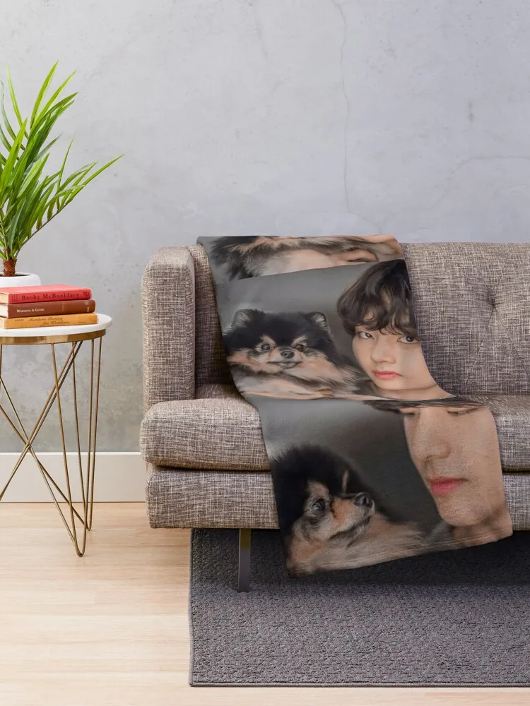 Yeontan Throw Blanket valentine gift ideas Fashion Sofas blankets ands Blankets