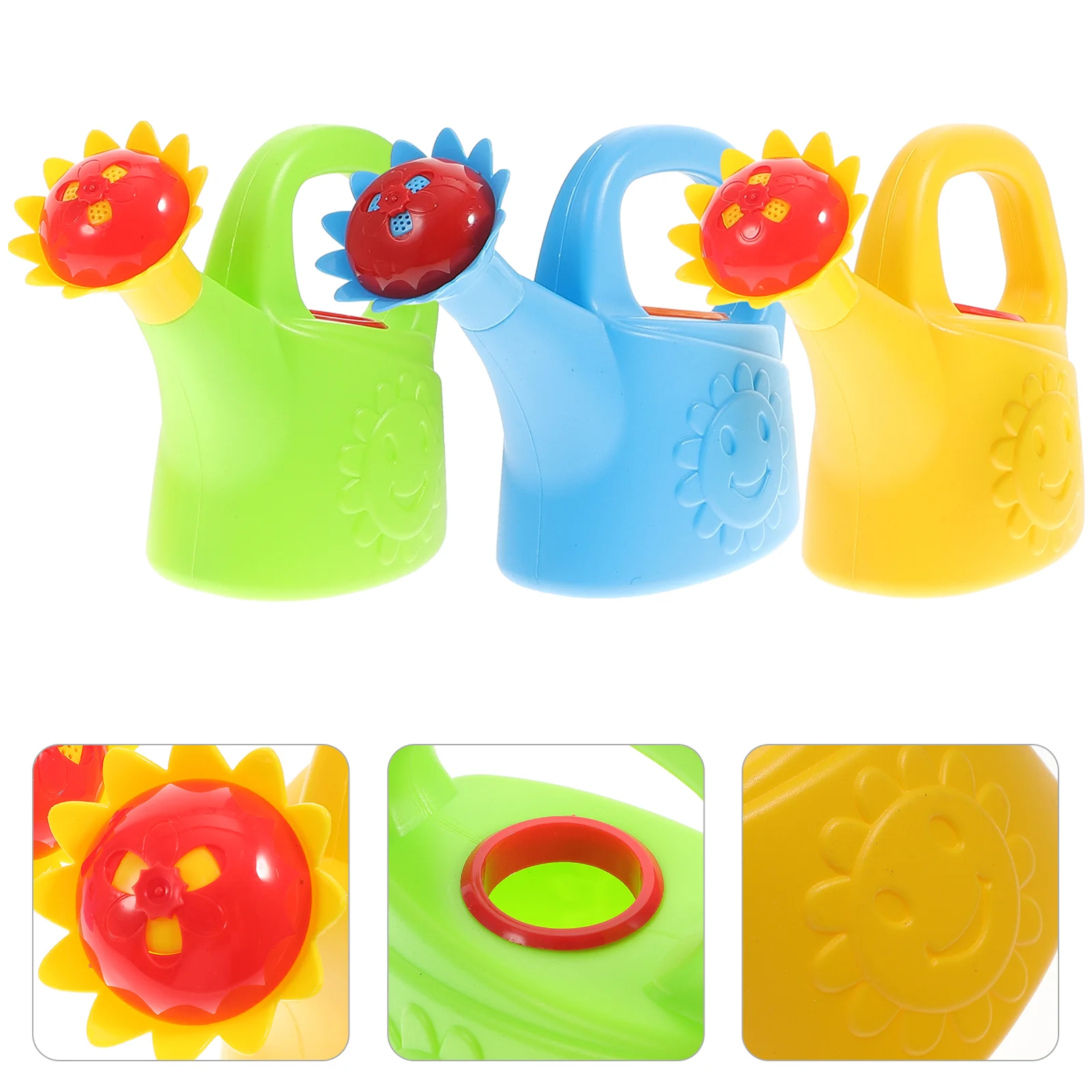 3 Pcs Chicken Watering Can Kid Toys Household Kids Accessory Interesting Bath Beach Multi-function Pot Garden Plastic Baby