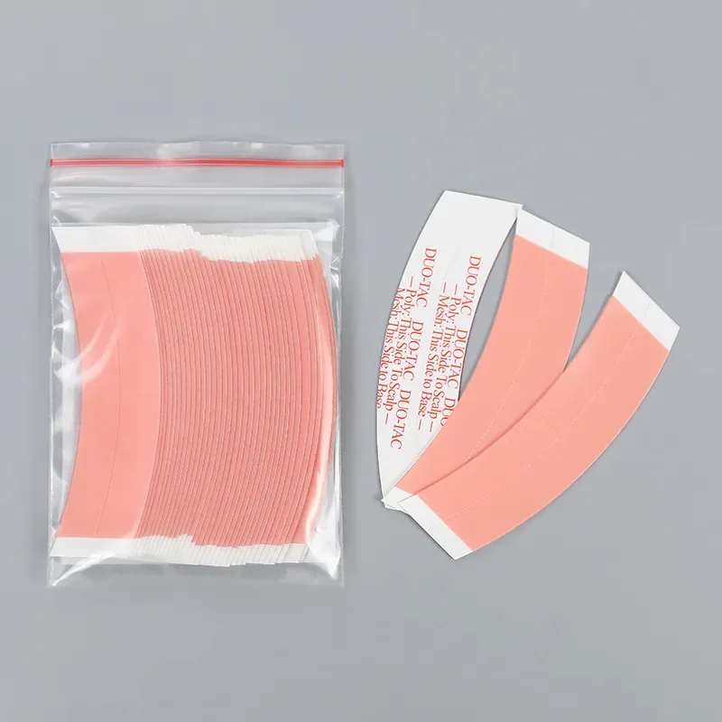 

36pcs Duo-Tac Double Side Adhesive Tape for Toupee Wig Poly Mesh Hair System Easy Cleanup Tape