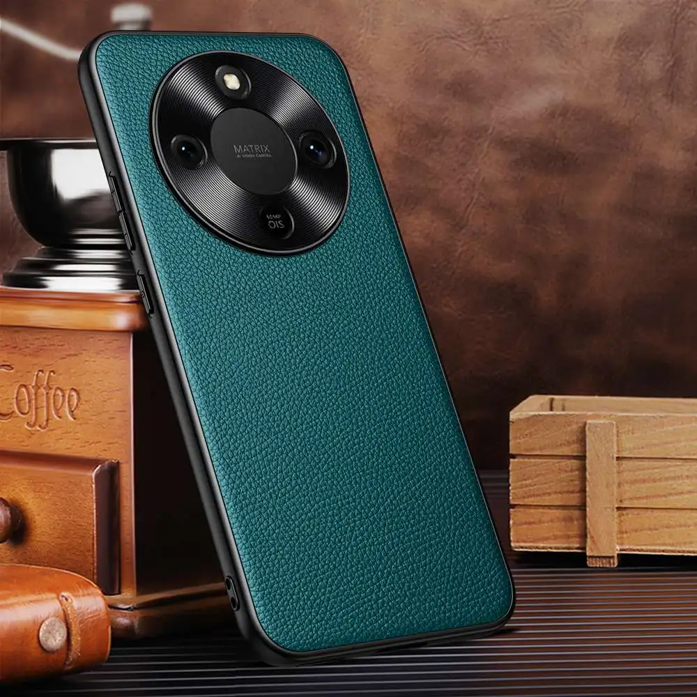 

Чехол из натуральной кожи для Honor X9D X9C Smart Case 3D Alloy Lens Protector Coque для Honor X9C, противоударный чехол для телефона