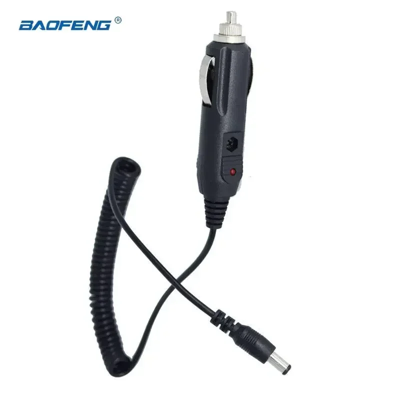 Baofeng DC 12V pengisi daya mobil kabel pegas garis kabel untuk UV-5R 5RA 5RE PLUS UV5A + dua arah radio Aksesori Walkie Talkie