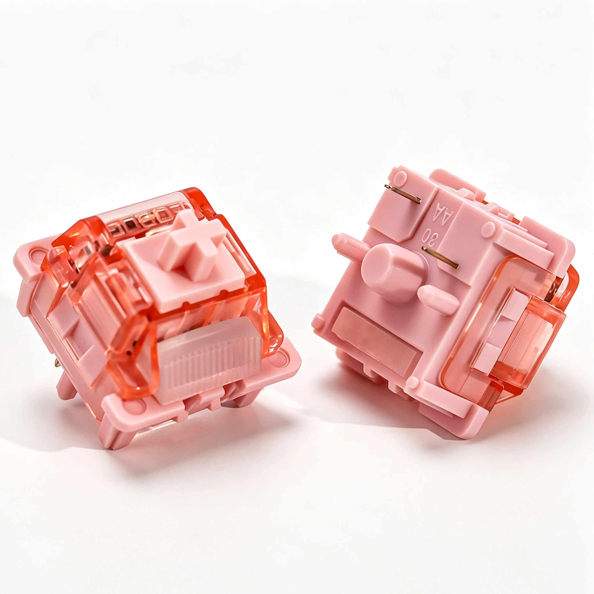 LEOBOG Feather Silent Switch 29gf 5-Pin Linear Creamy Switches für benutzerdefinierte DIY 60% Gaming mechanische Tastaturen mit POM-Stiel MX-Tastenkappen – Detail 10