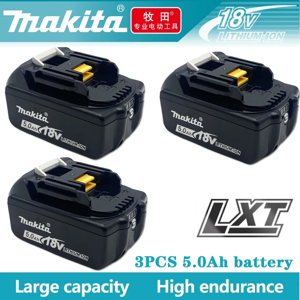 

Makita 18V Battery BL1850 BL1860 BL1860B BL1840B Makita 18V Battery 5.0Ah BL1850B Lithium ion Genuine