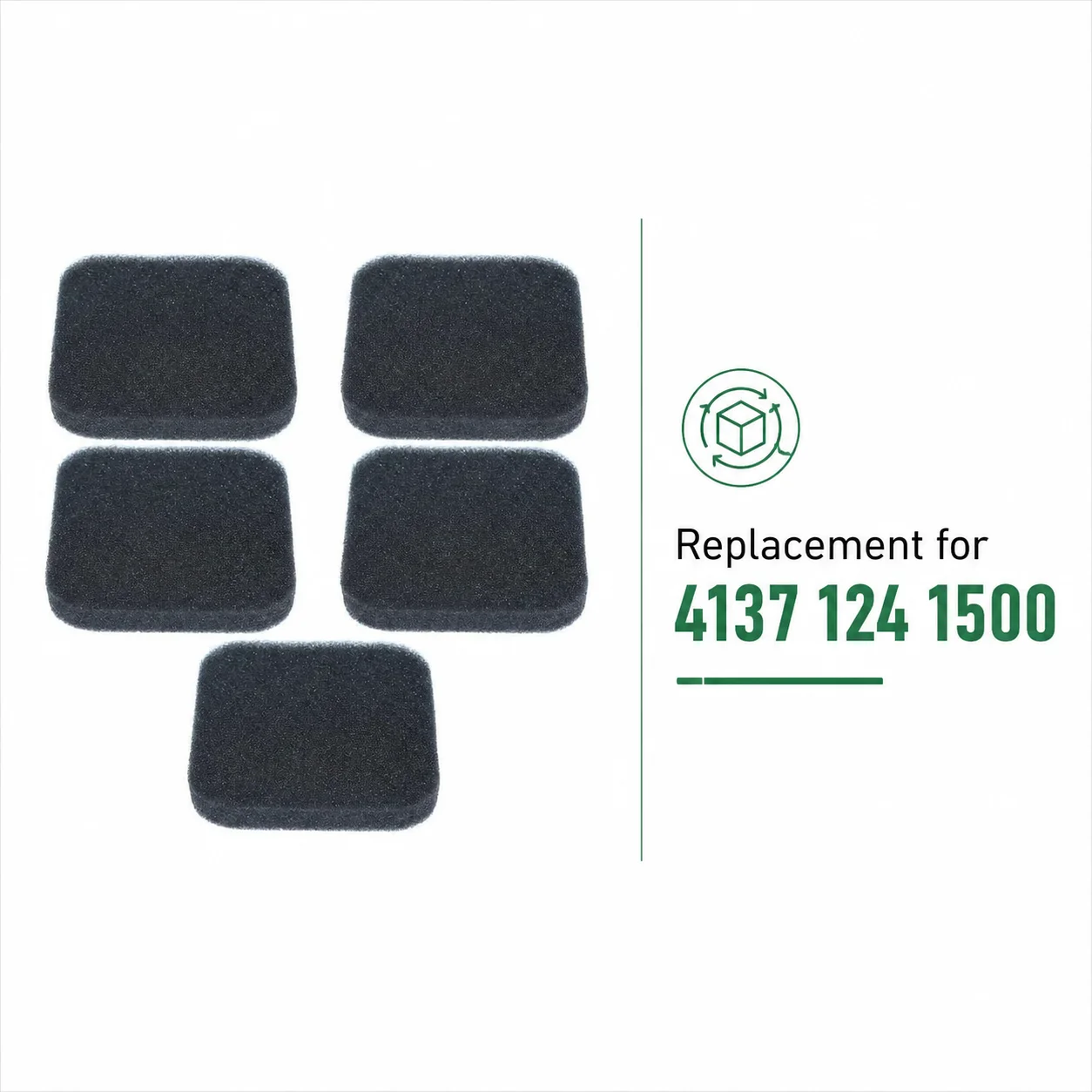 5 Pack OEM Air Filter Cleaning Foam 4137 124 1500 For Stihl BG75 FS85 FS80 HS80 FS85 Trimmer Saw Parts Replacement Service Kit