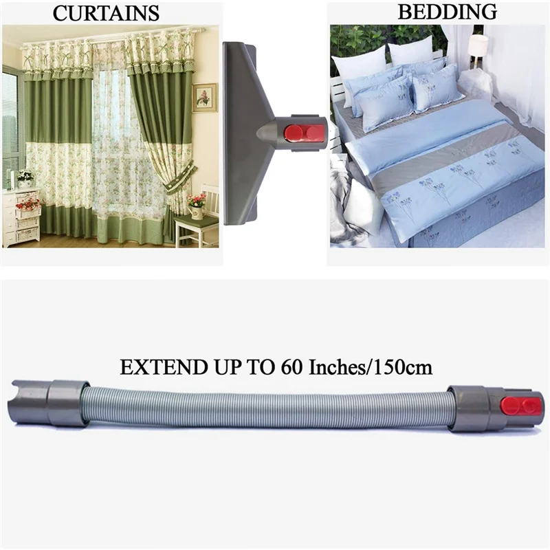 A97G para Dyson V7 V8 V10 V11 V15 detección absoluta accesorios de vacío de animales herramienta de limpieza de grietas para limpieza del hogar del coche duradero