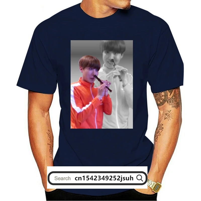 

T Shirt Red T-Shirt 6xl Cute Tee Shirt Graphic JHOPE FLUTE - FLASHBACK VER Men Fashion Short Sleeve 100 Cotton Tshirt