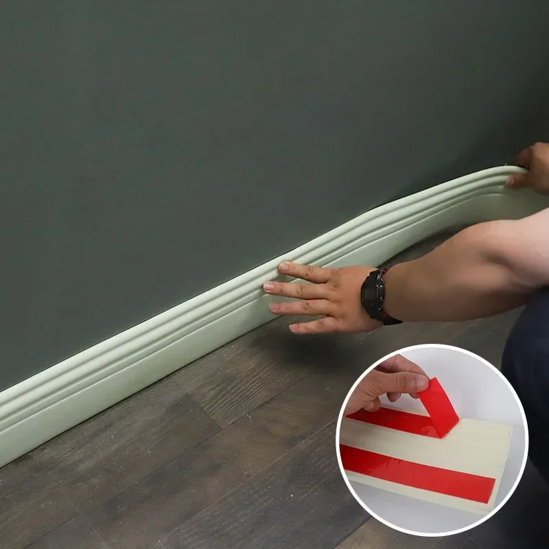 3D Self-adhesive Wall Sticker Adhesive Borders DIY Waterproof Strip Wall Waist Line Sticker Wallpaper Border 100*9.8cm