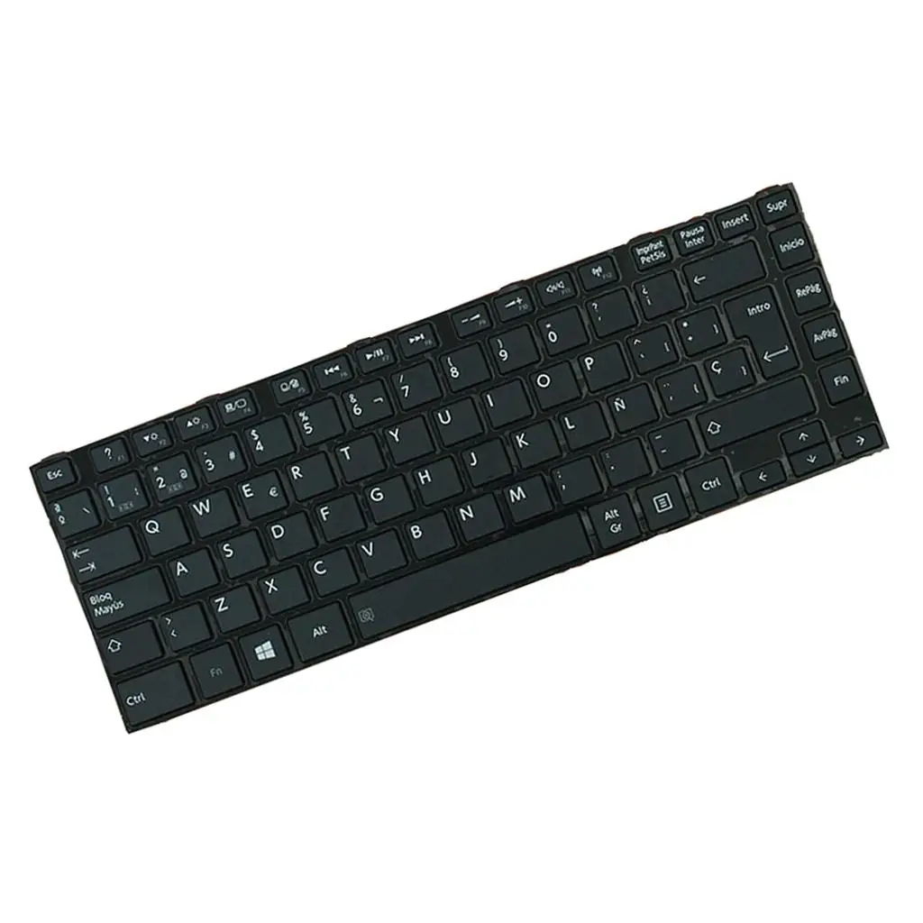 Laptop Keyboard Replacement High Quality Spanish Plastic Keypad for Toshiba Satellite L40-SP L40D-A L45T-A Notebook