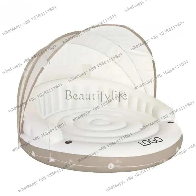 

Hot Selling Inflatable Water Toys Sunshade 1.99m X 1.50m PVC Inflatable Canopy Island Decoración Hogar