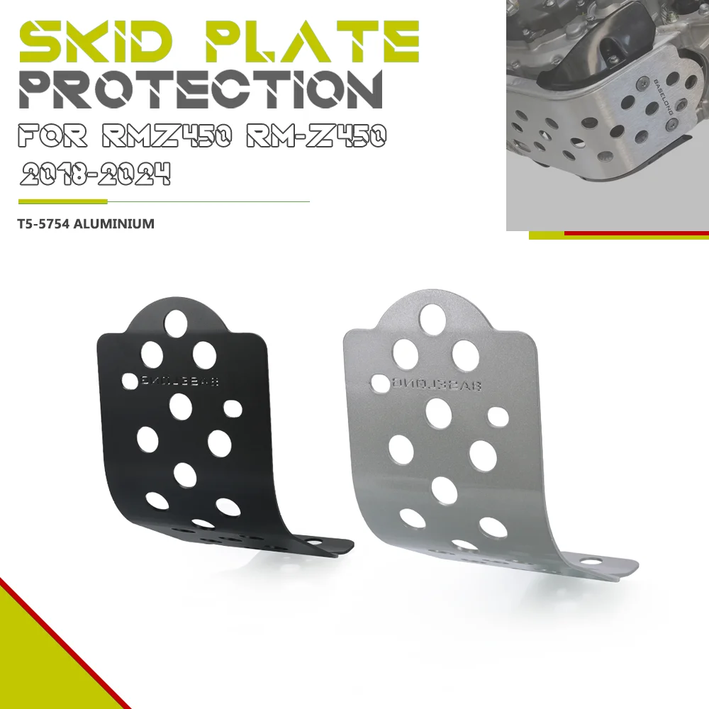 

For Suzuki RMZ450 RM-Z450 2018-2019-2020-2021-2022-2023-2024 Motorcycle Skid Plate Under Engine Guard Chassis Protection Cover