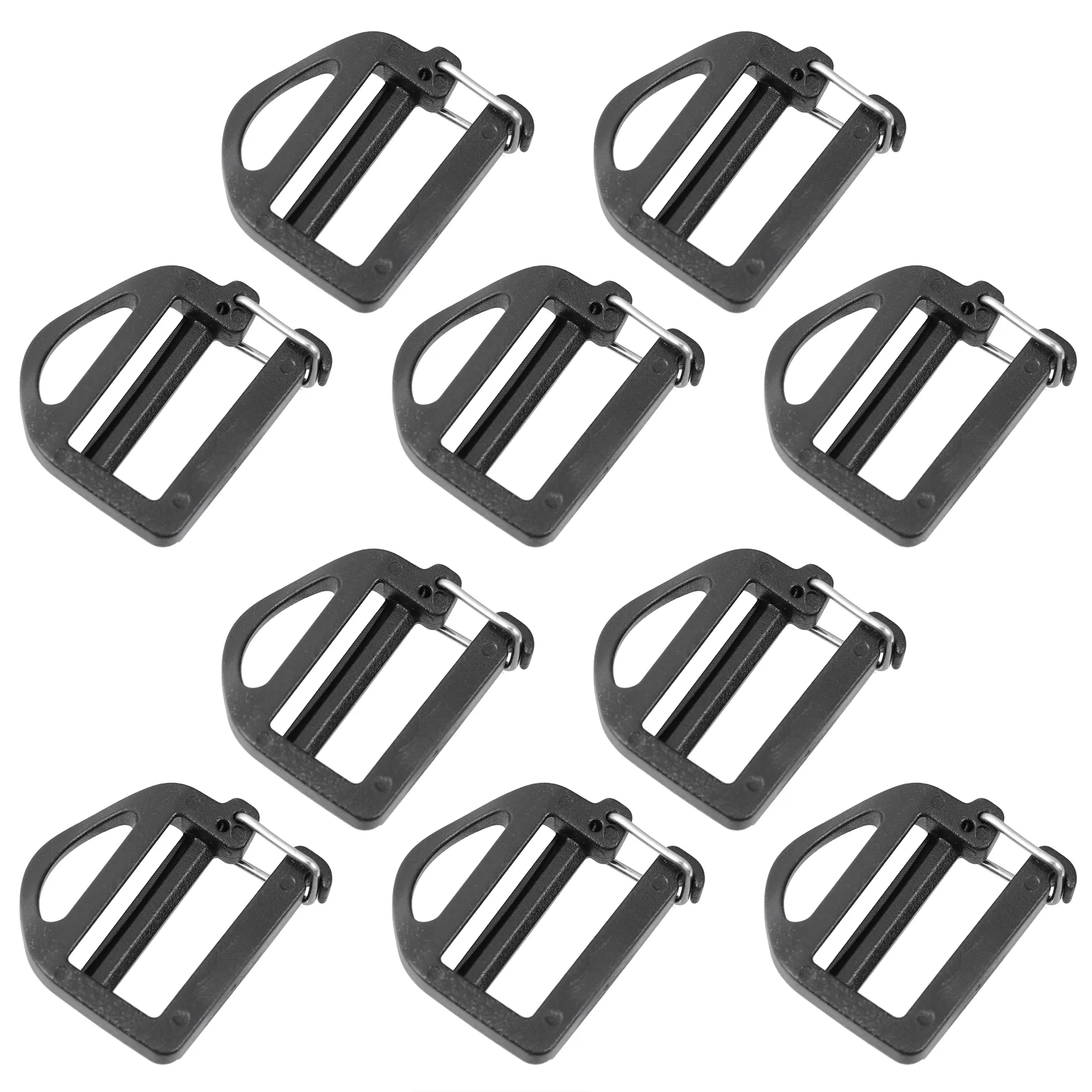 20 Pcs Three Gear Buckle Ladder Buckles DIY Bag Accessories Plastic Supplies Triangle Belt