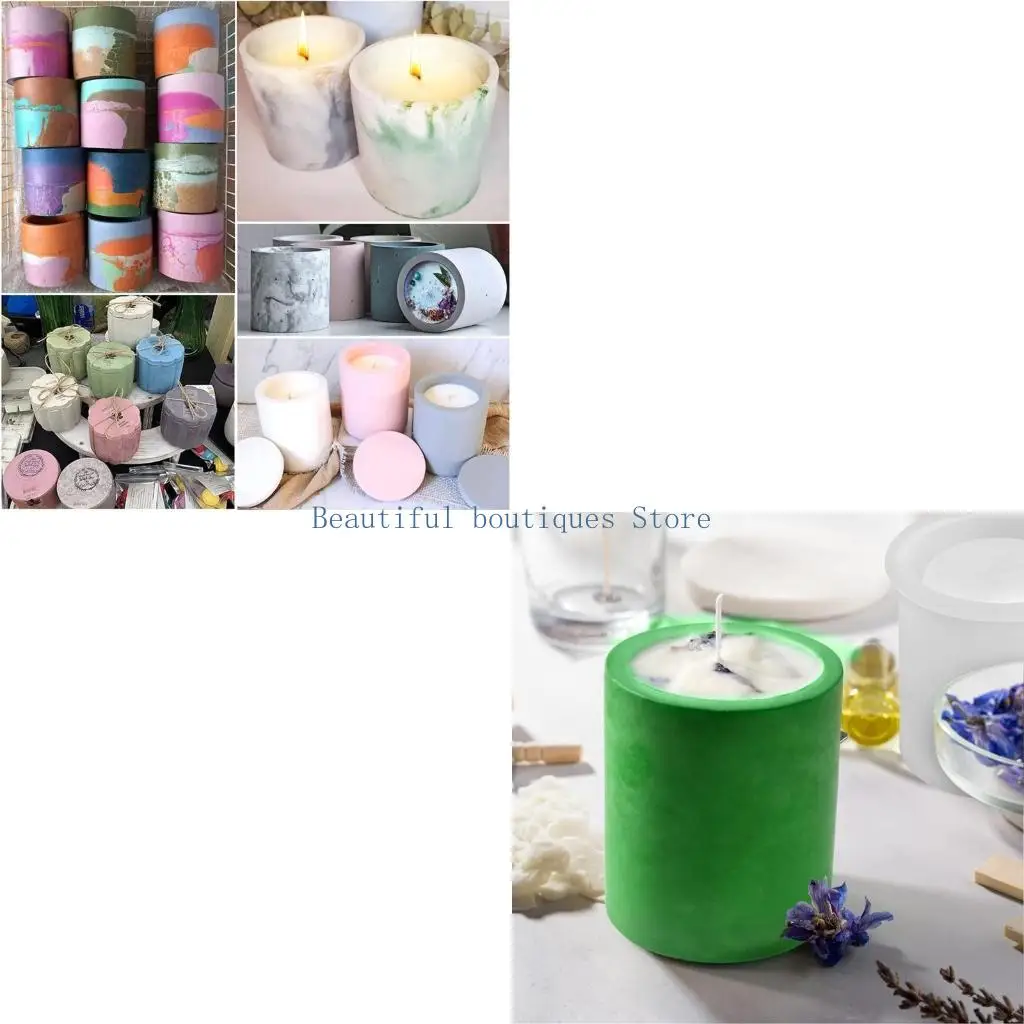 

U4LF Silicone Resin Storage Box Mold Pen Holder Mold Cup Molds DIY Clay Moulds