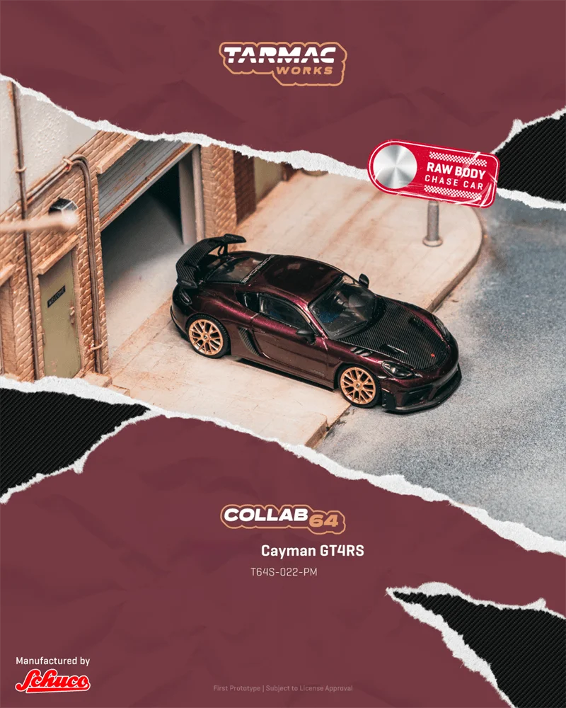 

(Pre-Order) Tarmac Works 1:64 Cayman GT4RS Amethyst Metallic Diecast Collector's Vehicle Model Car