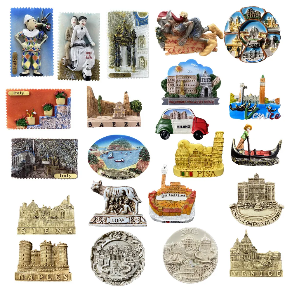 Italy 3D Resin Refrigerator Magnet Tourist Souvenirs Stickers,Home & Kitchen Decoration Fridge Magnet