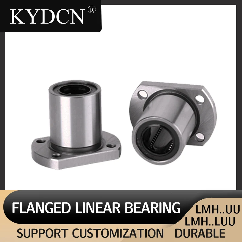 LMH6UU LMH8UU LMH10UU LMH12UU LMH13UU LMH16UU LMH20UU Oval Flange Linear Bearing Long Type For CNC 3D Printer