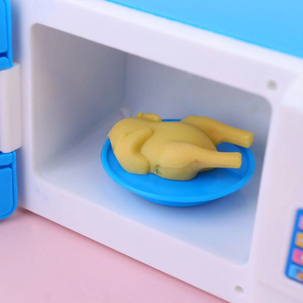 

Mini Microwave Toy Pretend Play Home Appliances Kids Educational Simulation Playset Safe Creative Smooth Party