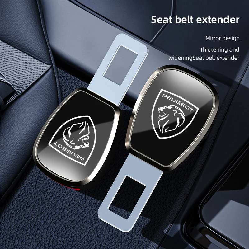 Car Seat Belt Buckle Plug Auto Safety Strap Extension For New Peugeot 206 208 207 3008  106 406 407 307 301 408 5008 4008