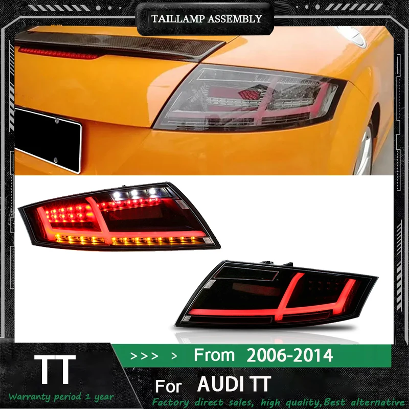 سيارة لأودي TT LED الضوء الخلفي 2006-2014 ترقية تعديل إلى جديد DRL ديناميكية بدوره إشارة LED الضوء الخلفي اكسسوارات السيارات