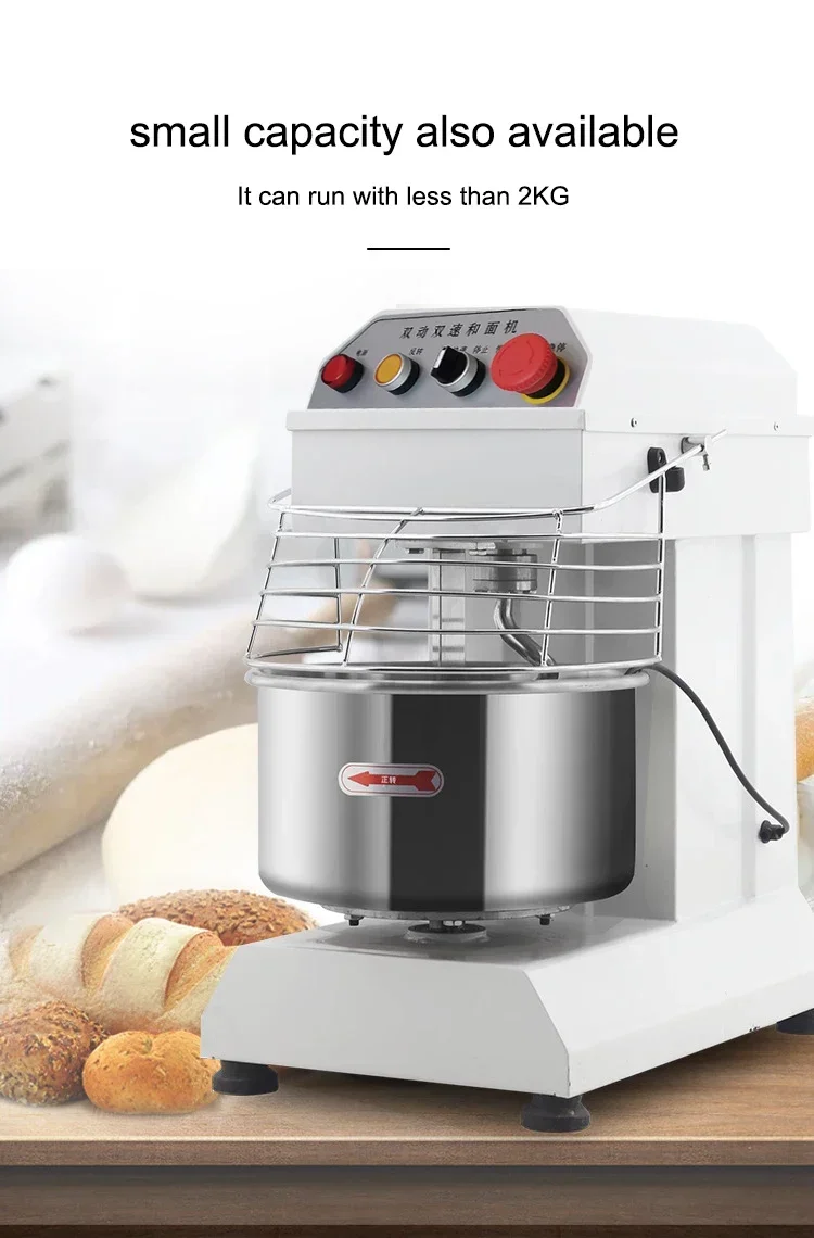 3kg 5kg 8kg 10kg 12kg 15kg 20kg 25kg 50kg 100kg Kneader Pizza Dough Bakery Flour Mixer Machine Spiral Mixer Bread Dough Mixer