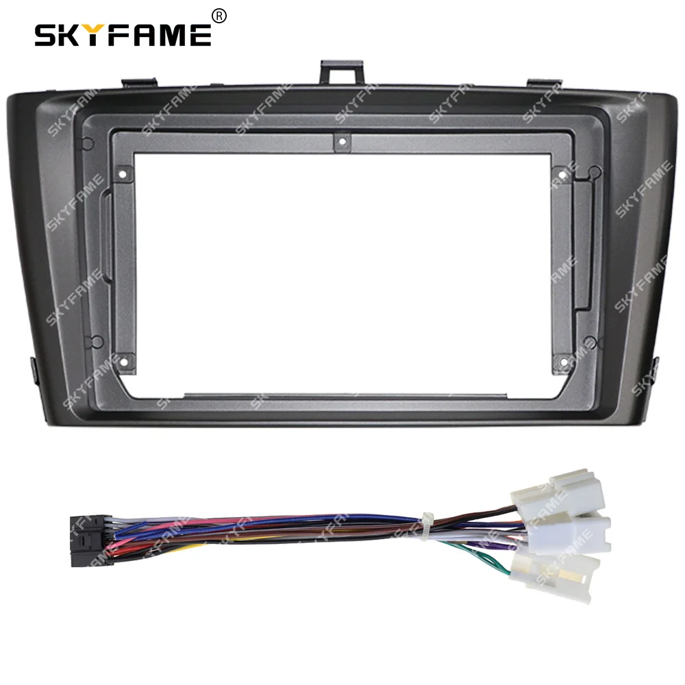 SKYFAME Car Frame Fascia Adapter Android Radio Dash Fitting Panel Kit For Toyota Avensis T27