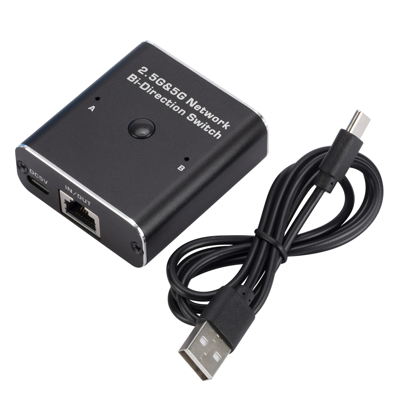 Rozgałęźnik sieciowy Rozgałęźnik Ethernet do komputera PC Laptop Sieć Rozgałęźnik RJ45 1X2 2X1 Przełącznik dwukierunkowy Gigabitowa Adapter Ethernet