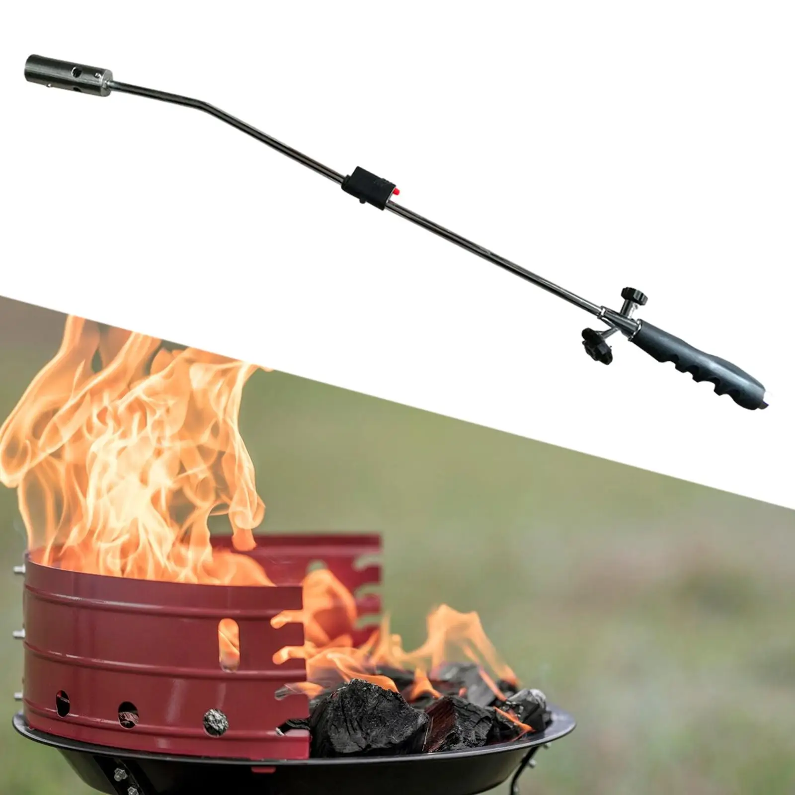 Camping Long Handle Flame Igniter Outdoor Portable Weed Burner Torch for Picnic BBQ Gas Tank Spray Gun Stove Tool Kit