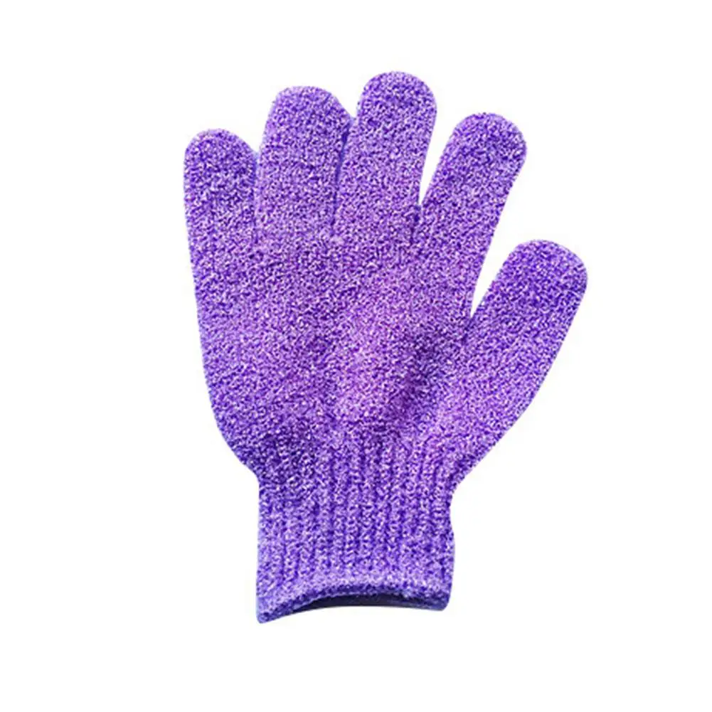 1 Stück Fünf-Finger-Bade handschuhe Peeling-Handschuh handschuh Reinigung starker Jacquard-Schlamm handtuch seitig schmerzlos reiben doppelt reiben a1g3