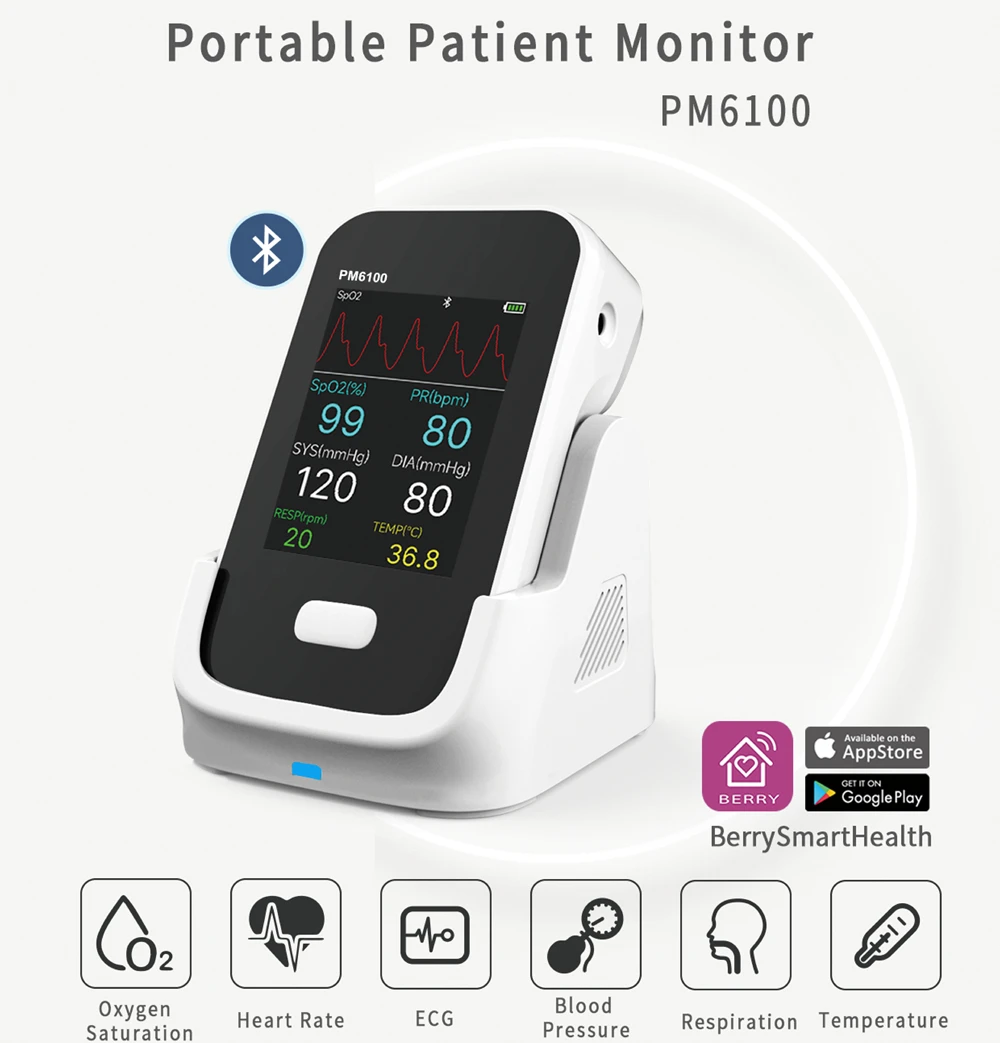 Berry PM6100 Handheld animal Patient High Quality 6-Parameter