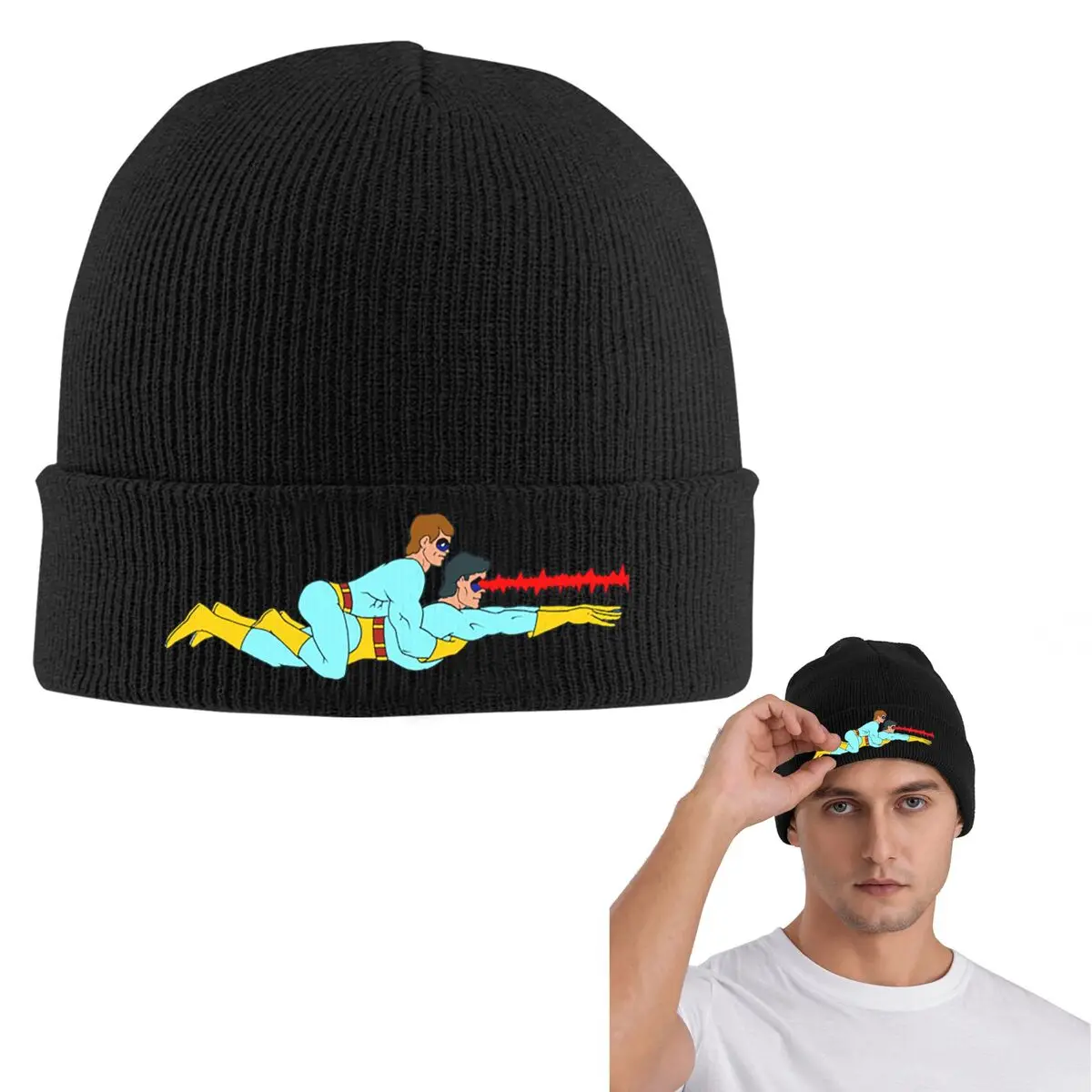 غامض مثلي الجنس الثنائي الدافئة محبوك قبعة الأزياء بونيه قبعة الخريف الشتاء في الهواء الطلق بيني القبعات للجنسين الكبار