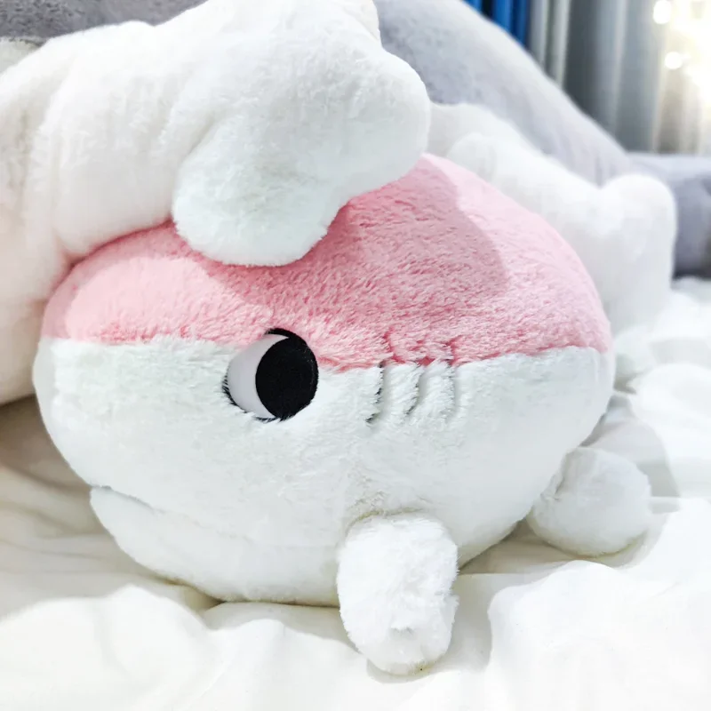 Pinky SHARKITTY ของเล่นตุ๊กตาน่ารัก Sharkitty หมอนผ้าฝ้ายตุ๊กตา Sleeping Cushion วันเกิดคริสต์มาสของขวัญเด็กผู้หญิงของขวัญ