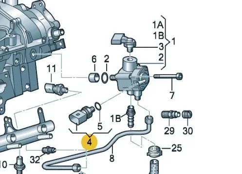 OEM Low Fuel Pump Oil Pressure Sensor Regulator For Audi A1 A3 A4 B7 B8 Q5 A5 A6 A7 A8 Q5 Q7 TT 06E906051J 06E906051E 06E906051K