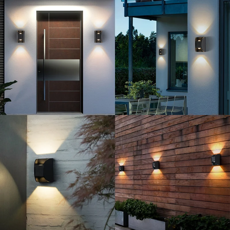 Imagem -04 - Led Wall Light Waterproof Ip65 Interior ao ar Livre 6w para Cima e para Baixo Jardim Luzes Luzes de Parede Modernas Ac85 265v