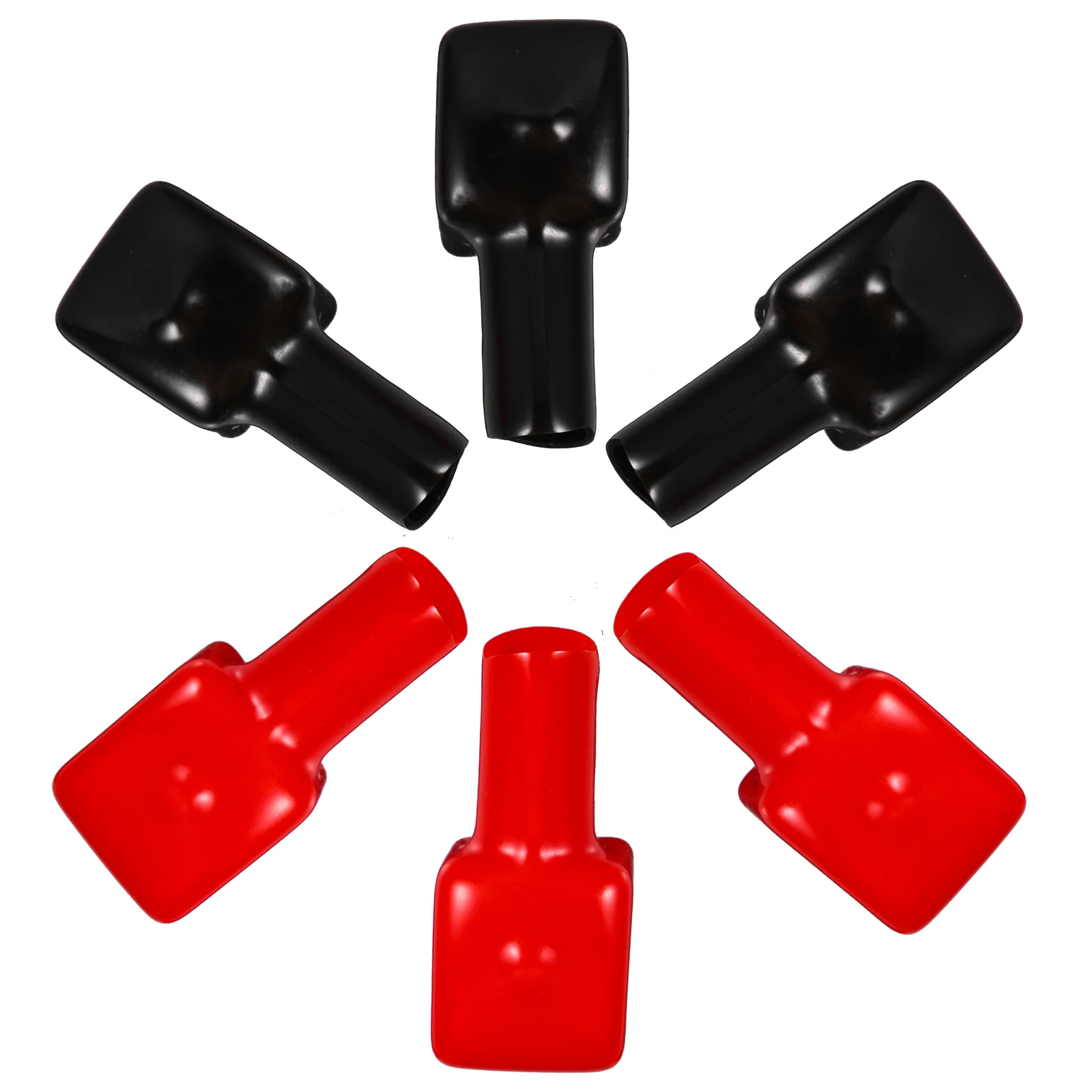 

6pcs Terminal Protectors Positive Negative Covers Marine Auto Disconnect Protective Caps For Truck