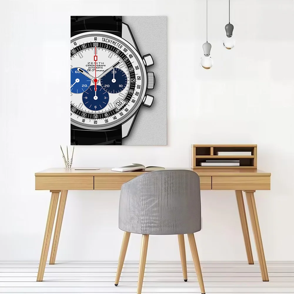 El Primero Chronograph Canvas Poster Customizable Printed Canvas Painting Wall Art for Fans Room Decorating Interior Decoration