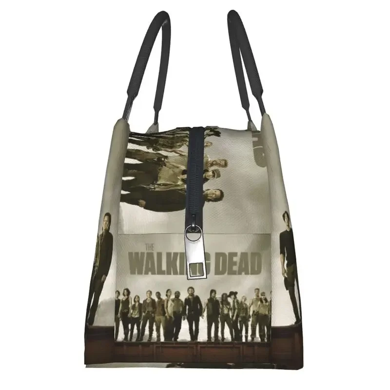 The Walking Dead Insulated Lunch Bags for Women Leakproof Horror Zombie TV Show Cooler Thermal Lunch Box Office Picnic Travel