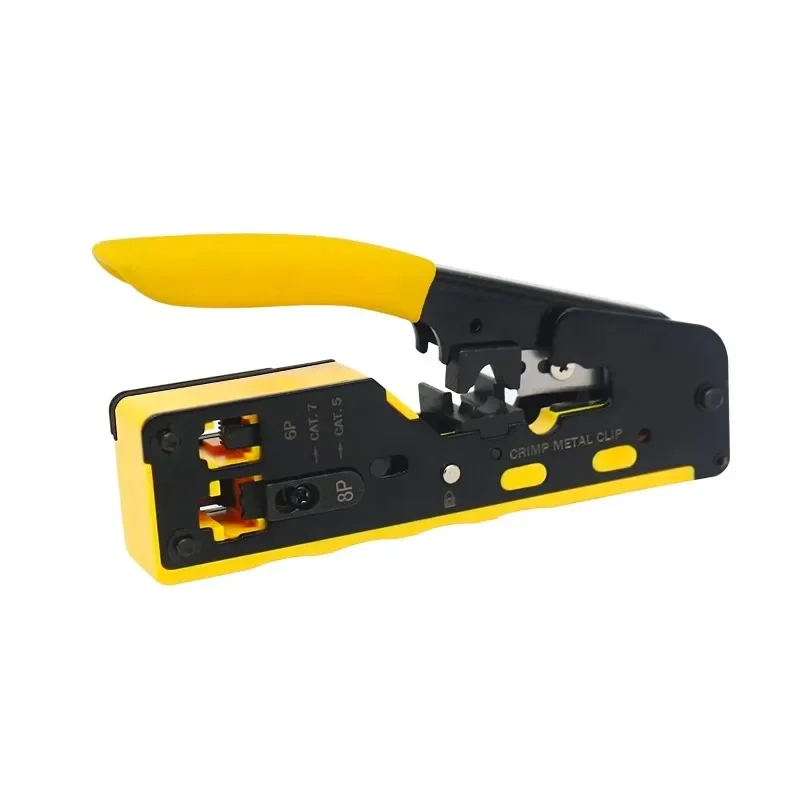 

BIESUO Multifunctional Network Pliers Crimping Tool CAT5 CAT6 CAT7 RJ45 Pass Through All In One EZ Crimp Tool For Rj11 R12 RJ45