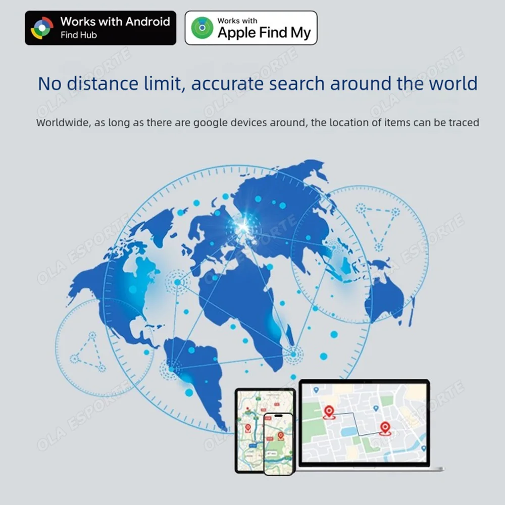 อุปกรณ์ติดตามอัจฉริยะ รองรับระบบ Android และ IOS ป้องกันการสูญหาย ระบบ GPS บลูทูธ ใช้ได้กับกระเป๋าเงิน กุญแจรถ ผู้สูงอายุ เด็ก รุ่นใหม่
