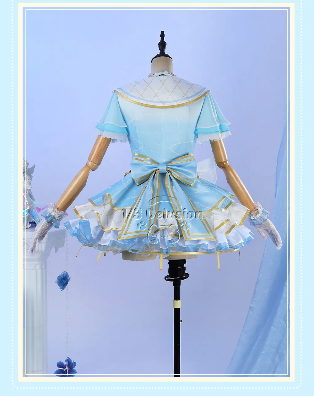 

LoveLive Sunshine Watanabe You Shell Awakening Cosplay Costume Aqours Stage Outfit Suit Idol Performance Costume 1/3 Delusion