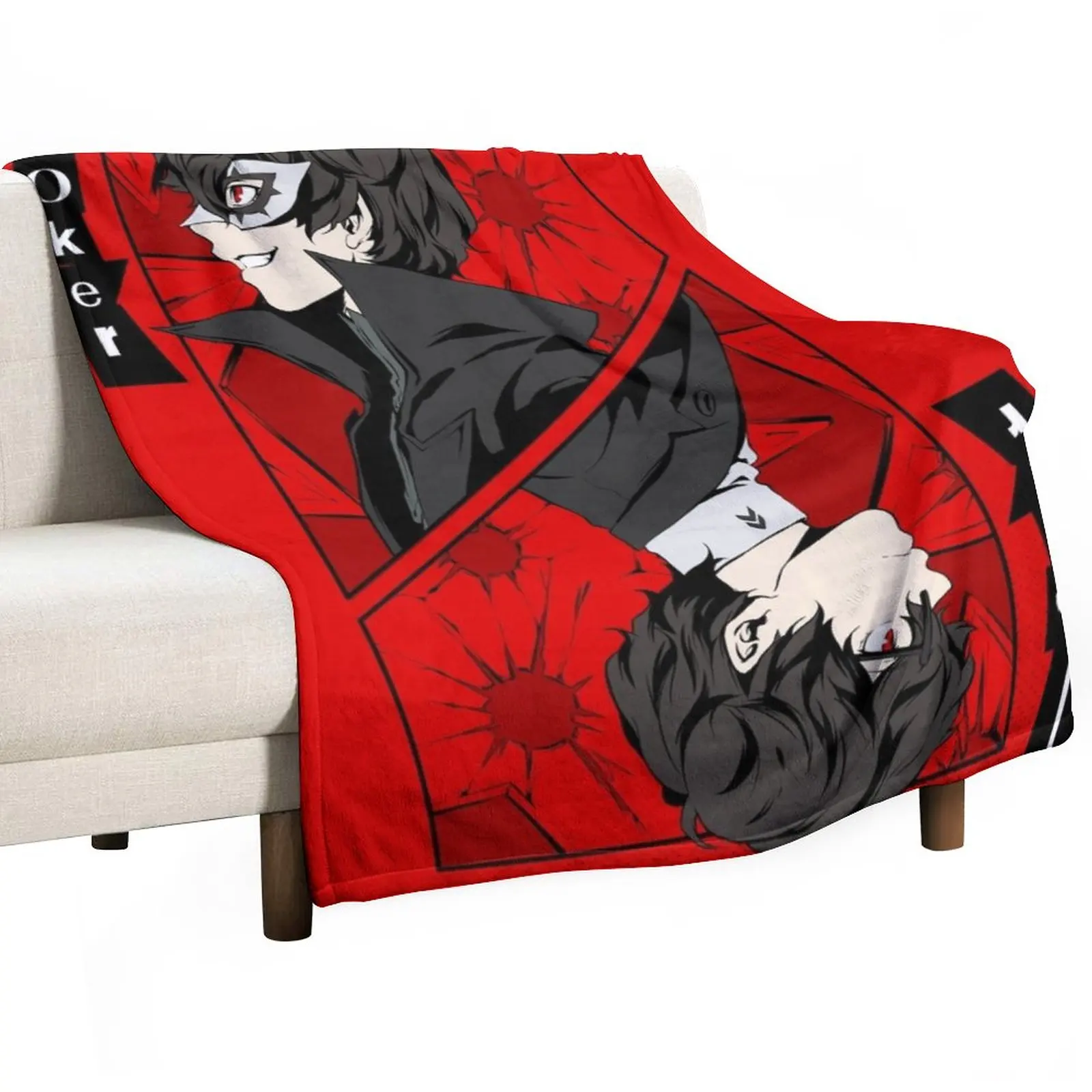 

Persona 5 Joker Card Throw Blanket Designer Blankets Fashion Sofa Blankets Heavy Blanket