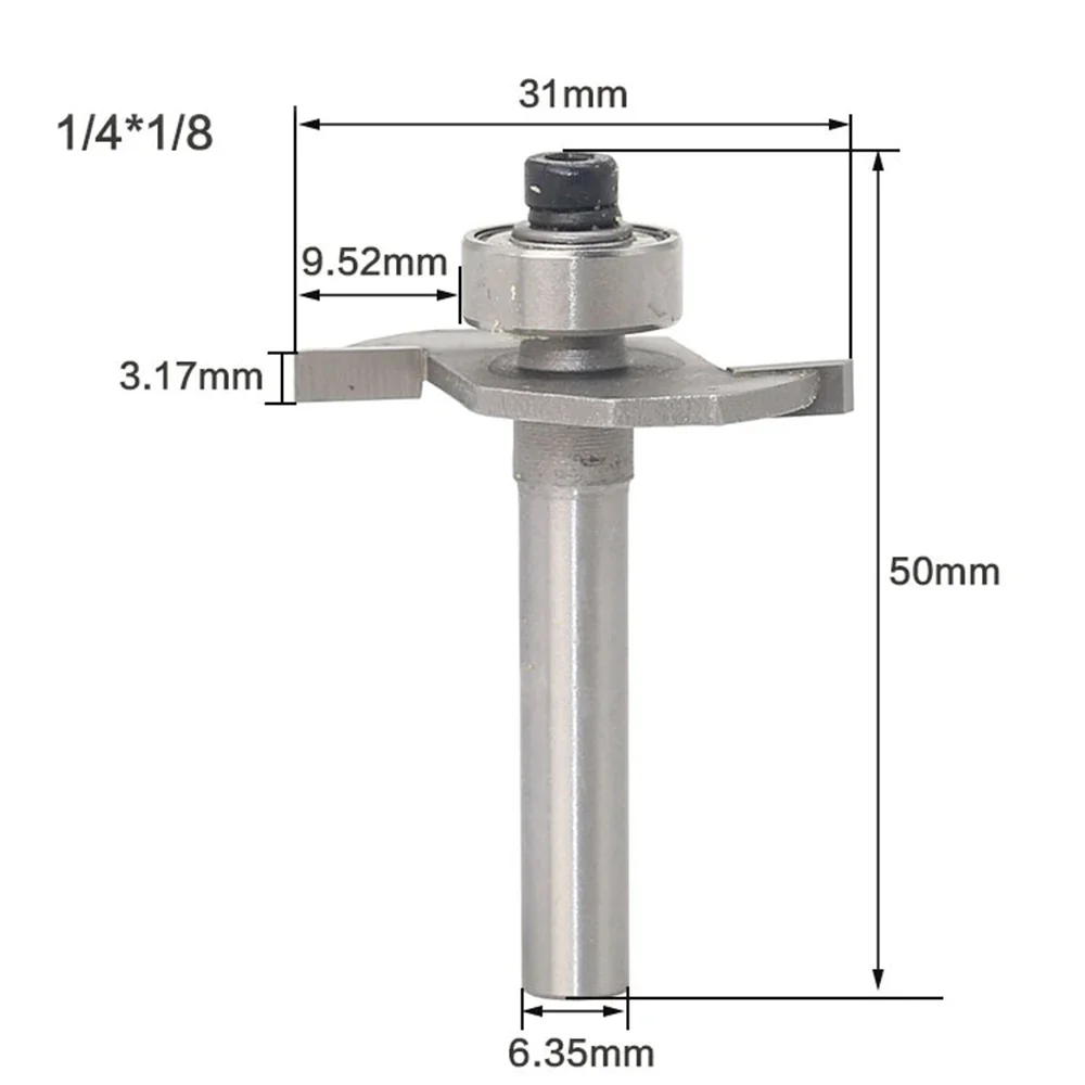 

Router Bit 3.17 2.38 MM Milling Cutter for Game Machine Wood Board Slotting Fixed T Molding