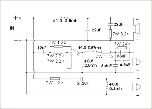 1 Pieces Kasun US-385C 3-Way Hi-Fi Series Speaker Audio Crossover Suggested Intersect Frequency Point 600Hz and 4650Hz