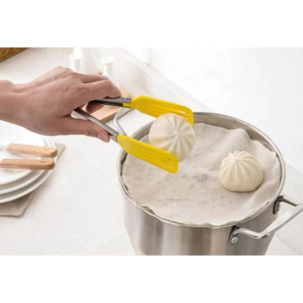 

5pcs Steamer Cotton Gauze Pad Dumpling Mat Reusable Nonstick Easy Clean Bake Pan Kitchen Steamer Pad Bar Supplies