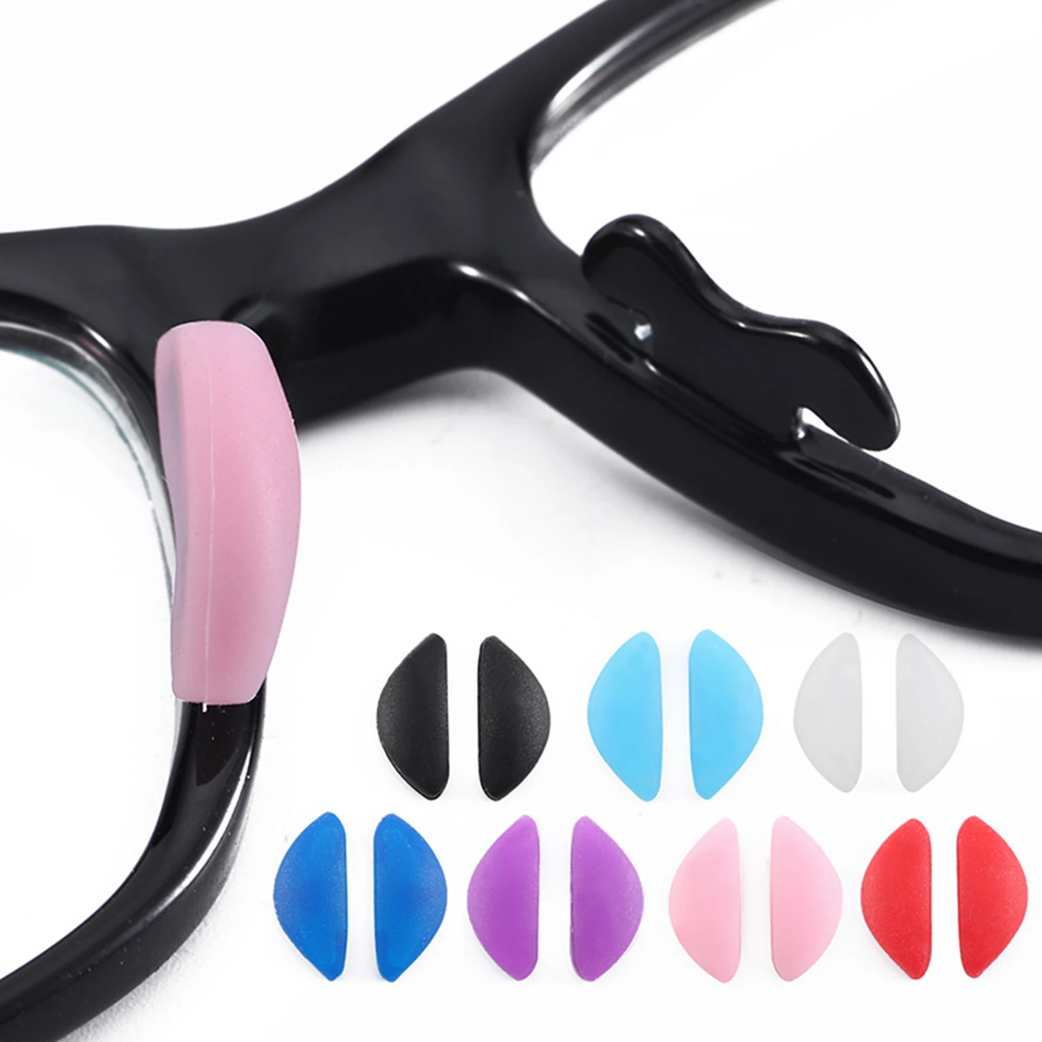 2 Pcs Glasses Nose Pads Silicone Nose Pads Non-slip Thin Nosepads For Glasses Eyeglasses Accessories